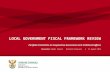 LOCAL GOVERNMENT FISCAL FRAMEWORK REVIEW