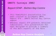 GMATS Surveys 2002 Report 974P - Bolton Key Centre