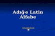 Adığ ' e Latin Alfabe