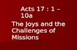 Acts 17 : 1 – 10a