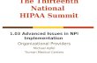 The Thirteenth National  HIPAA Summit