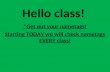 Hello class!