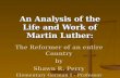 An Analysis of the Life and Work of Martin Luther:
