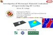 Investigation of Microscopic Materials Limitations  of Superconducting RF Cavities