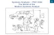 Systems Analysis – ITEC 3155 The World of the  Modern Systems Analyst