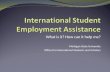 International Student Employment Assistance
