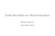 Subcommittee on Harmonization