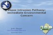 Vapor Intrusion Pathway: Immediate Environmental Concern