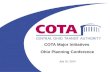 COTA Major Initiatives  Ohio Planning Conference