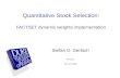 Quantitative Stock Selection: FACTSET dynamic weights implementation