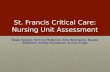 St. Francis Critical Care: Nursing Unit Assessment