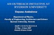 AN OUTREACH INITIATIVE AT       RYERSON UNIVERSITY