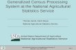 Generalized Census Processing  System at the National Agricultural Statistics Service