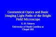 Geometrical Optics and Basic Imaging Light Paths of the Bright Field Microscope