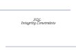 SQL   Integrity Constraints