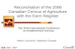 Reconciliation of the 2006 Canadian Census of Agriculture with the Farm Register