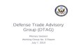 Defense Trade Advisory Group (DTAG)