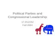 Political Parties and Congressional Leadership