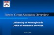 Freeze Grant Accounts Overview