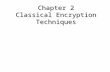 Chapter 2 Classical Encryption Techniques