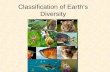 Classification of Earth’s Diversity