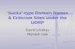‘Sucks’-type Domain Names & Criticism Sites under the UDRP