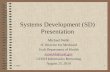 Systems Development (SD) Presentation