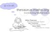 thesaurus.maths: Connecting Mathematics