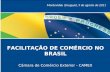 FACILITAÇÃO DE COMÉRCIO NO BRASIL Câmara de Comércio Exterior - CAMEX