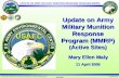 Update on Army Military Munition Response Program (MMRP)  (Active Sites) Mary Ellen Maly