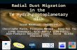 Radial Dust Migration in the  TW Hydra protoplanetary disk