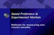 Stated Preference & Experimental Markets