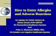 How to Enter Allergies  and Adverse Reactions
