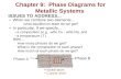 Chapter 9:  Phase Diagrams for Metallic Systems