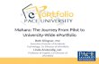 Mahara: The Journey From Pilot to University-Wide ePortfolio