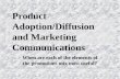 Product Adoption/Diffusion and Marketing Communications
