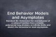 End Behavior Models and Asymptotes