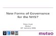 New Forms of Governance for the NHS?
