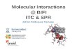 Molecular Interactions @ BIFI ITC & SPR