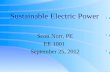 Sustainable Electric Power