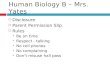 Human Biology B – Mrs. Yates
