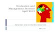 Evaluation and Management Services April 2013