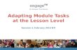 Adapting Module Tasks at the Lesson Level