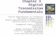 Chapter 3  Digital Transmission Fundamentals