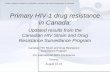 Primary HIV-1 drug resistance in Canada: