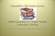 Capability Cliff Notes Series PHEP Capability 12—Public Health Laboratory Testing