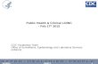 Public Health & Clinical LOINC - Feb 17 th  2012