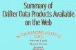 Summary of  Drifter Data Products Available on the Web