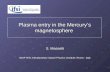 Plasma entry in the Mercury’s magnetosphere