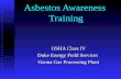 Asbestos Awareness  Training